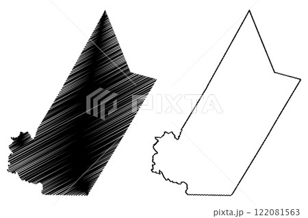 York County (Canada, New Brunswick Province, North America) map vector illustration, scribble sketch York map York County (Canada, New Brunswick Province, North America) map vector illustration, scribble sketch York map 122081563