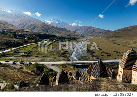 Ancient Dargavs. City of the Dead, North Ossetia-Alania, Russia Ancient Dargavs. City of the Dead, North Ossetia-Alania, Russia 122082027