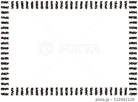 手描きのクレヨン素材　背景　フレーム 122082126