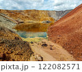 Quarry for the extraction of multi-colored clay in the Ural Mountains 122082571