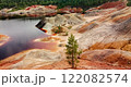 Quarry for the extraction of multi-colored clay in the Ural Mountains 122082574