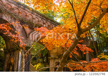 【京都風景】南禅寺 落ち着いた風情のある紅葉 【京都風景】南禅寺 落ち着いた風情のある紅葉 122082746
