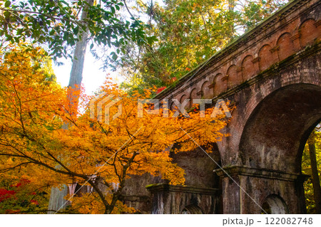 【京都風景】南禅寺 落ち着いた風情のある紅葉 【京都風景】南禅寺 落ち着いた風情のある紅葉 122082748