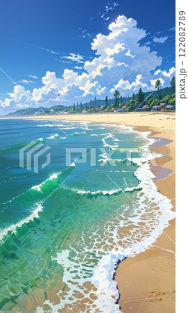青い空と青い海 122082789