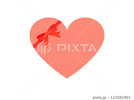 ハートとリボン ハートとリボン 122082901
