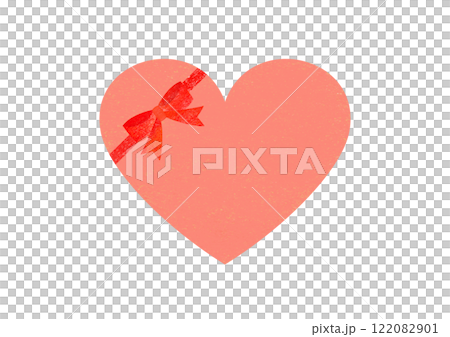 ハートとリボン ハートとリボン 122082901
