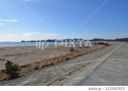 宮城・松島の海岸 122082923