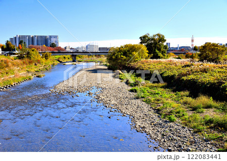 暁橋／浅川より下流(浅川大橋)方向を望む(東京都八王子市)【2024.11】 122083441