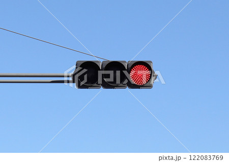 信号機 赤色 122083769