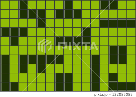 Horizontal background with block shapes. Retro game elements backdrop. 122085085