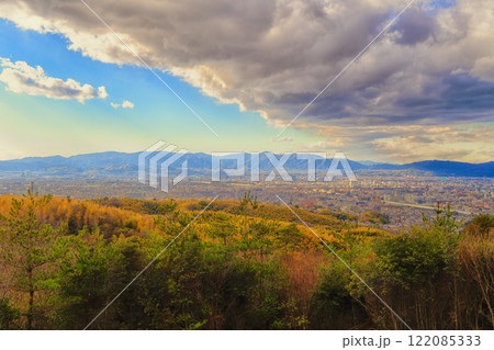 大岩山からの京都と大阪夕景② 大岩山からの京都と大阪夕景② 122085333