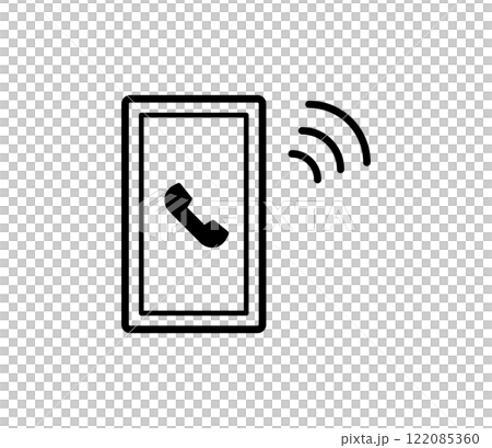 Smartphone call icon illustration vector 122085360