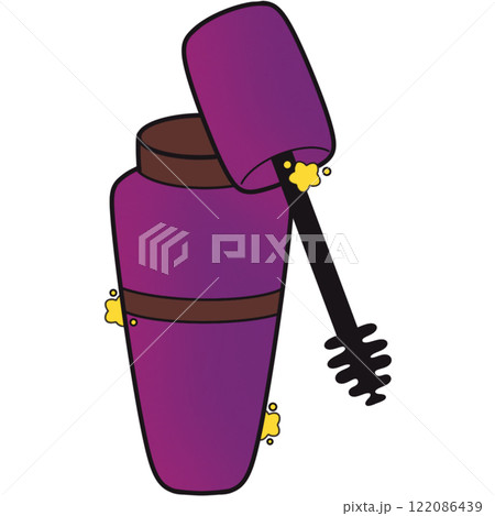 The illustration of a mascara The illustration of a mascara 122086439