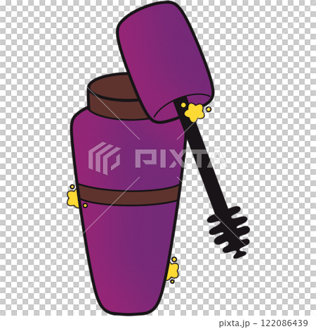 The illustration of a mascara The illustration of a mascara 122086439