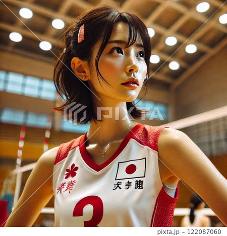 架空の女子バレーボール日本代表 122087060