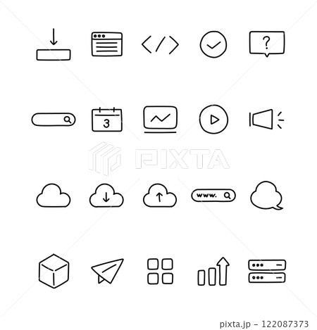 ビジネスに使えるアイコン ビジネスに使えるアイコン 122087373