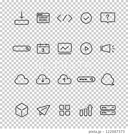 ビジネスに使えるアイコン ビジネスに使えるアイコン 122087373
