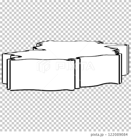 Nara prefecture _ isometric illustration _02 122089084