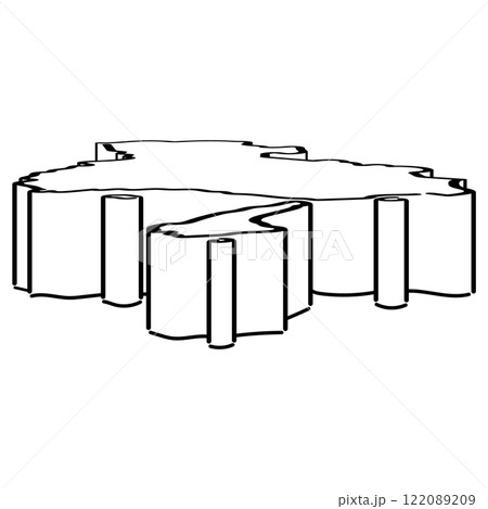 兵庫県_アイソメトリックイラスト_02 122089209