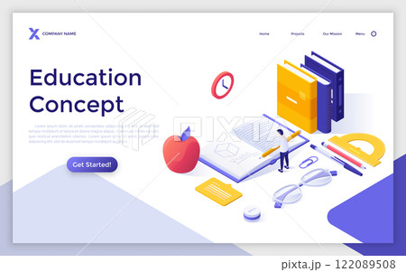 Modern Isometric Vector Illustration 122089508