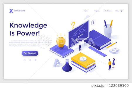 Modern Isometric Vector Illustration Modern Isometric Vector Illustration 122089509