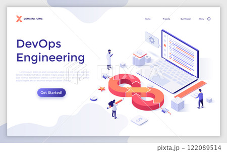 Modern Isometric Vector Illustration 122089514