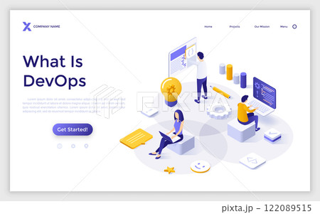 Modern Isometric Vector Illustration 122089515