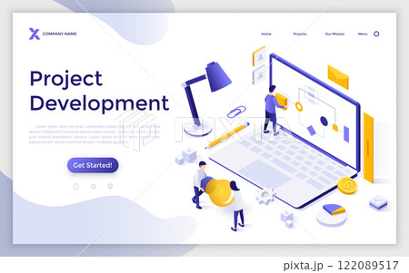 Modern Isometric Vector Illustration 122089517