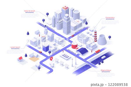 Modern Isometric Vector Illustration Modern Isometric Vector Illustration 122089538