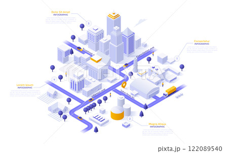 Modern Isometric Vector Illustration 122089540