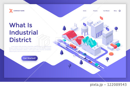 Modern Isometric Vector Illustration Modern Isometric Vector Illustration 122089543
