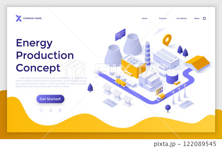 Modern Isometric Vector Illustration 122089545