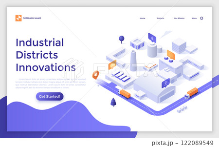 Modern Isometric Vector Illustration Modern Isometric Vector Illustration 122089549