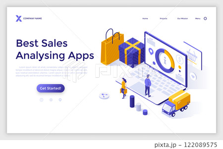 Modern Isometric Vector Illustration 122089575