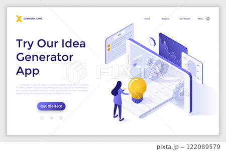 Modern Isometric Vector Illustration 122089579