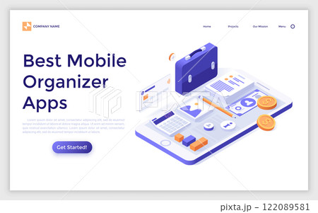 Modern Isometric Vector Illustration 122089581