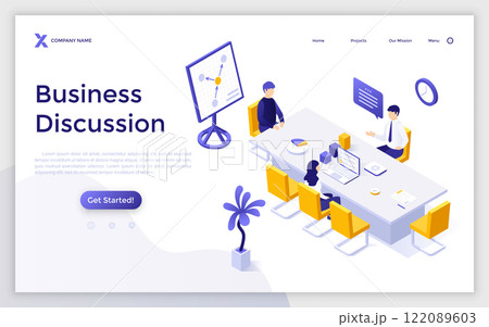 Modern Isometric Vector Illustration 122089603