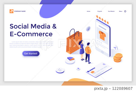 Modern Isometric Vector Illustration 122089607