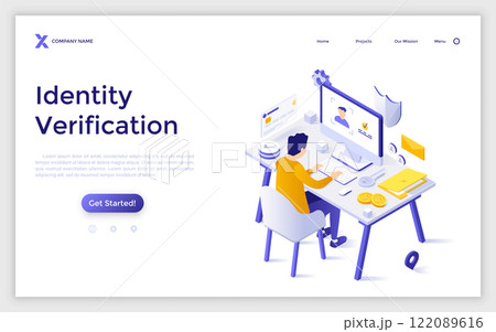 Modern Isometric Vector Illustration Modern Isometric Vector Illustration 122089616