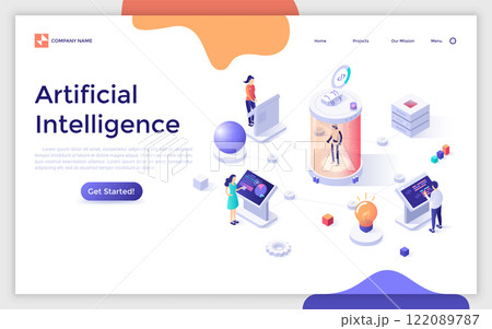 Modern Isometric Vector Illustration 122089787