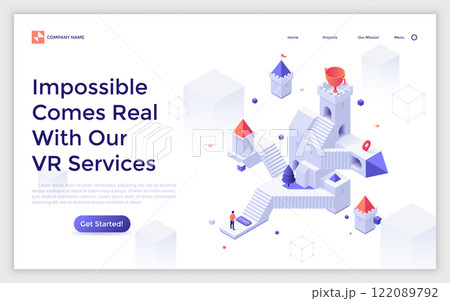 Modern Isometric Vector Illustration Modern Isometric Vector Illustration 122089792
