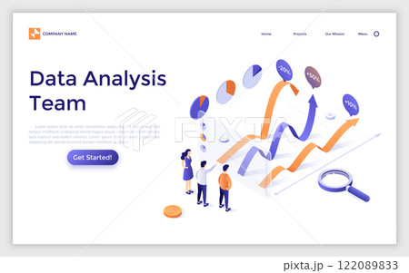 Modern Isometric Vector Illustration Modern Isometric Vector Illustration 122089833