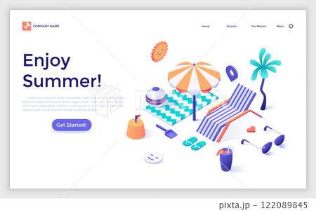 Modern Isometric Vector Illustration 122089845