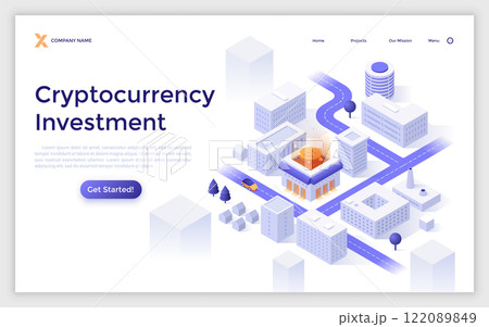 Modern Isometric Vector Illustration Modern Isometric Vector Illustration 122089849