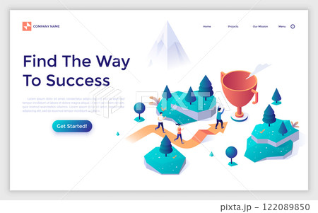 Modern Isometric Vector Illustration Modern Isometric Vector Illustration 122089850