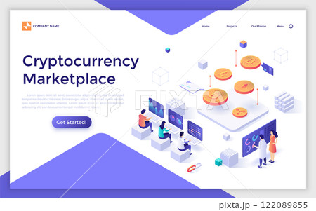 Modern Isometric Vector Illustration 122089855