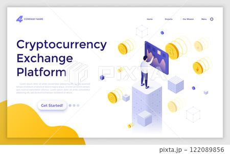 Modern Isometric Vector Illustration 122089856