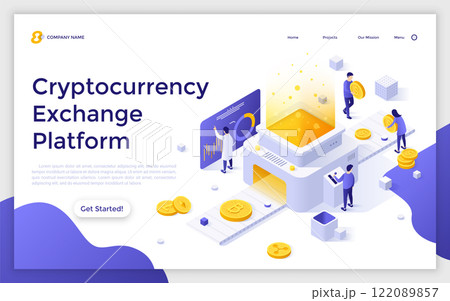 Modern Isometric Vector Illustration 122089857