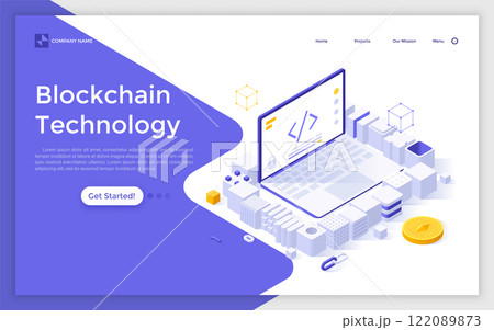 Modern Isometric Vector Illustration Modern Isometric Vector Illustration 122089873