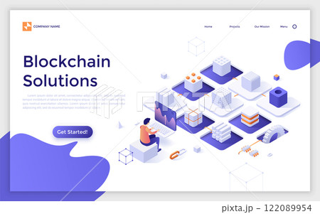 Modern Isometric Vector Illustration 122089954